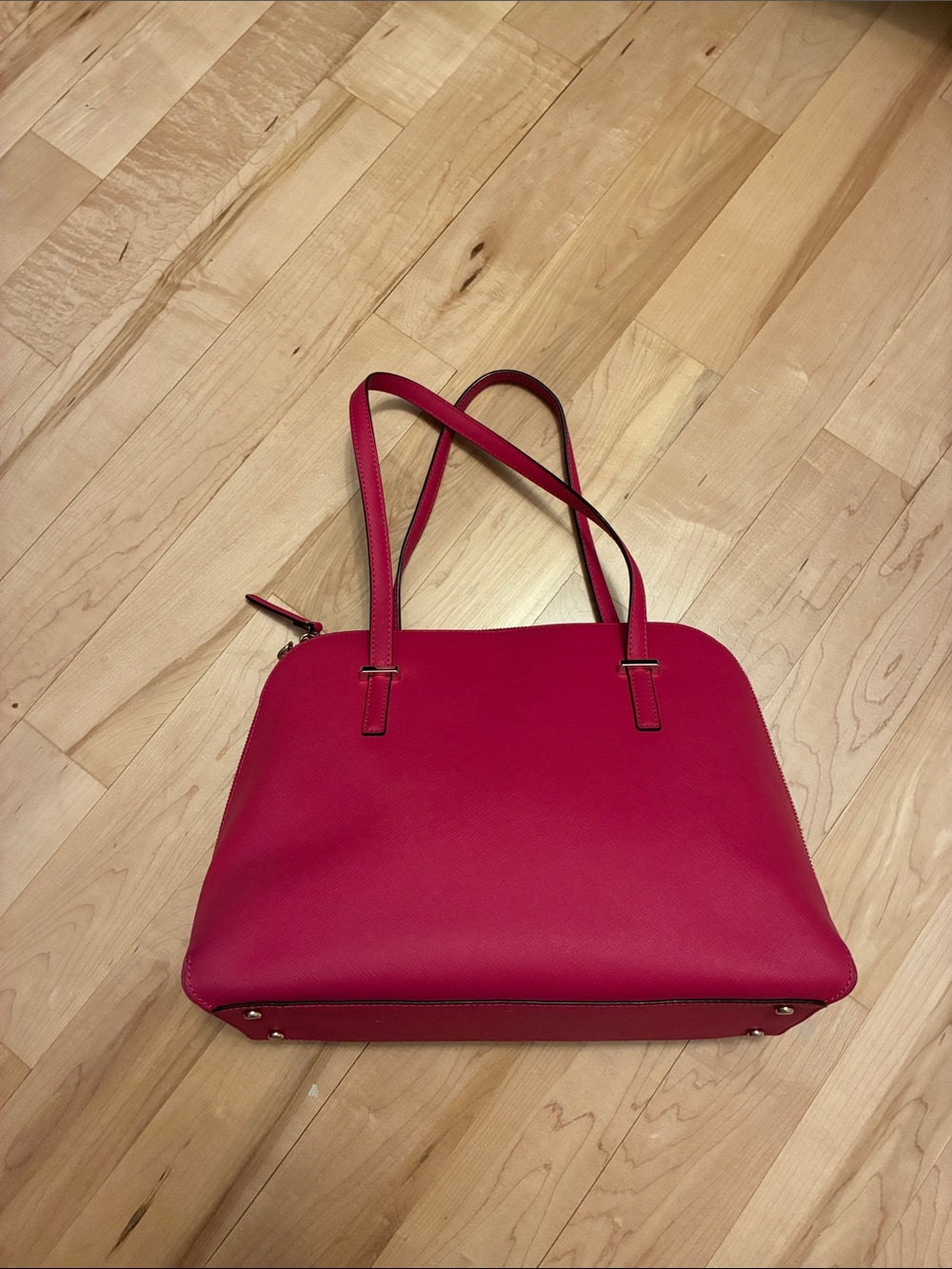 Kate Spade hot pink Dome Satchel Tote in Embossed Leather - Picture 6 of 12